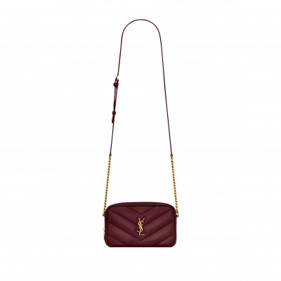 YSL LOULOU MINI CAMERA BAG IN LAMBSKIN 869816AAEAX6197 (18.5*11.5*5cm)